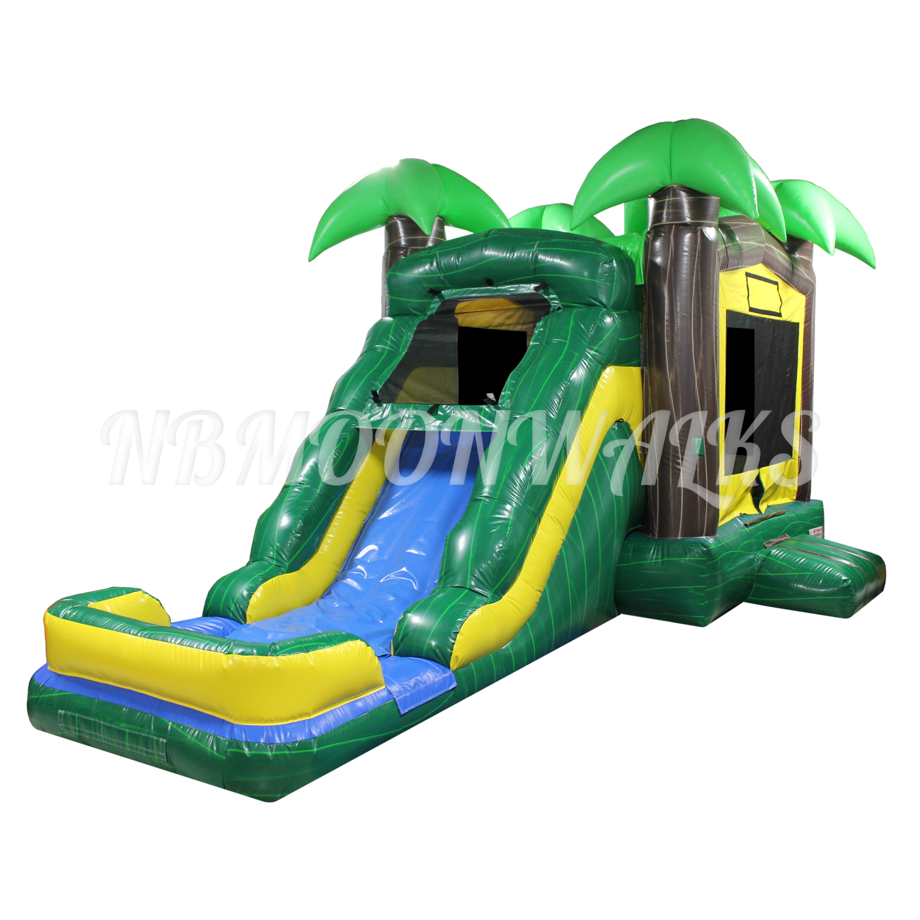 Jungle Tropical Combo Water Slide Bounce House